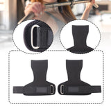 Maxbell Weight Lifting Wrist Straps Pull Ups Workout for Deadlifts Rows Bodybuilding Black