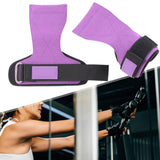 Maxbell Weight Lifting Wrist Straps Pull Ups Workout for Deadlifts Rows Bodybuilding Purple