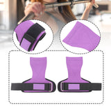 Maxbell Weight Lifting Wrist Straps Pull Ups Workout for Deadlifts Rows Bodybuilding Purple