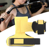 Maxbell Weight Lifting Wrist Straps Pull Ups Workout for Deadlifts Rows Bodybuilding Yellow
