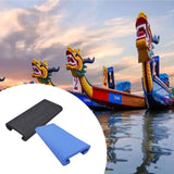 Maxbell 2Pcs Dragon Boat Seat Pad Paddling Cushion Paddle Protector for Boating Raft black blue