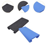 Maxbell 2Pcs Dragon Boat Seat Pad Paddling Cushion Paddle Protector for Boating Raft black blue
