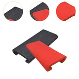 Maxbell 2Pcs Dragon Boat Seat Pad Paddling Cushion Paddle Protector for Boating Raft black red
