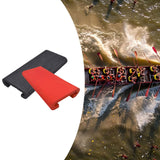 Maxbell 2Pcs Dragon Boat Seat Pad Paddling Cushion Paddle Protector for Boating Raft black red