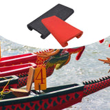 Maxbell 2Pcs Dragon Boat Seat Pad Paddling Cushion Paddle Protector for Boating Raft black red