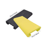 Maxbell 2Pcs Dragon Boat Seat Pad Paddling Cushion Paddle Protector for Boating Raft black yellow