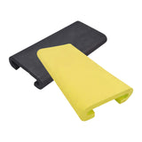 Maxbell 2Pcs Dragon Boat Seat Pad Paddling Cushion Paddle Protector for Boating Raft black yellow