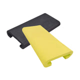 Maxbell 2Pcs Dragon Boat Seat Pad Paddling Cushion Paddle Protector for Boating Raft black yellow
