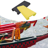 Maxbell 2Pcs Dragon Boat Seat Pad Paddling Cushion Paddle Protector for Boating Raft black yellow