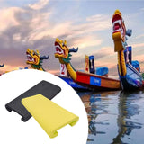 Maxbell 2Pcs Dragon Boat Seat Pad Paddling Cushion Paddle Protector for Boating Raft black yellow