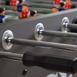 Maxbell Foosball Handles Mini Table Football Game Practical Octagonal Black End Caps
