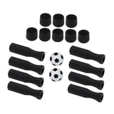 Maxbell Foosball Handles Mini Table Football Game Practical Octagonal Black End Caps