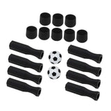 Maxbell Foosball Handles Mini Table Football Game Practical Octagonal Black End Caps