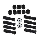 Maxbell Foosball Handles Mini Table Football Game Practical Octagonal Black End Caps