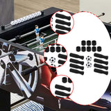 Maxbell Foosball Handles Mini Table Football Game Practical Octagonal Black End Caps