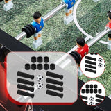 Maxbell Foosball Handles Mini Table Football Game Practical Octagonal Black End Caps