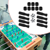 Maxbell Foosball Handles Mini Table Football Game Practical Octagonal Black End Caps