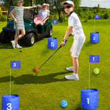 Maxbell Golf Game Set Accessories Golf Practice Simulator for Lawn Vacation Families