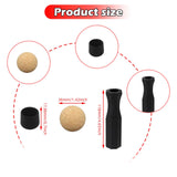 Maxbell Foosball Table Handles Easy to Install Black Non Slip Octagonal with 2 Balls