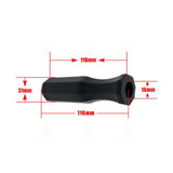 Maxbell Foosball Table Handles Easy to Install Black Non Slip Octagonal with 2 Balls