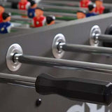 Maxbell Foosball Table Handles Easy to Install Black Non Slip Octagonal with 2 Balls