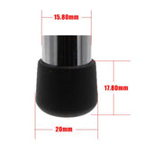 Maxbell Foosball Table Handles Easy to Install Black Non Slip Octagonal with 2 Balls