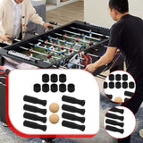 Maxbell Foosball Table Handles Easy to Install Black Non Slip Octagonal with 2 Balls