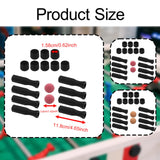 Maxbell Foosball Table Handles Non Slip Table Soccer Practical Standard Rod End Caps Red Ball