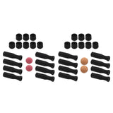 Maxbell Foosball Table Handles Non Slip Table Soccer Practical Standard Rod End Caps Red Ball