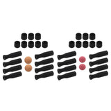 Maxbell Foosball Table Handles Non Slip Table Soccer Practical Standard Rod End Caps Red Ball