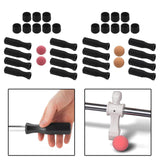 Maxbell Foosball Table Handles Non Slip Table Soccer Practical Standard Rod End Caps Red Ball