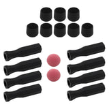 Maxbell Foosball Table Handles Non Slip Table Soccer Practical Standard Rod End Caps Red Ball