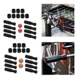 Maxbell Foosball Table Handles Non Slip Table Soccer Practical Standard Rod End Caps Red Ball