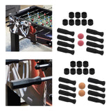 Maxbell Foosball Table Handles Non Slip Table Soccer Practical Standard Rod End Caps Red Ball