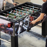 Maxbell Foosball Table Handles Non Slip Table Soccer Practical Standard Rod End Caps Red Ball