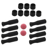 Maxbell Foosball Table Handles Non Slip Table Soccer Practical Standard Rod End Caps Red Ball