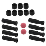 Maxbell Foosball Table Handles Non Slip Table Soccer Practical Standard Rod End Caps Red Ball