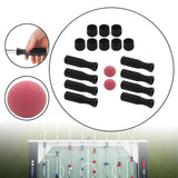 Maxbell Foosball Table Handles Non Slip Table Soccer Practical Standard Rod End Caps Red Ball