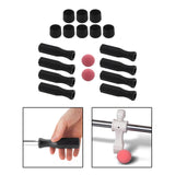 Maxbell Foosball Table Handles Non Slip Table Soccer Practical Standard Rod End Caps Red Ball
