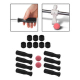 Maxbell Foosball Table Handles Non Slip Table Soccer Practical Standard Rod End Caps Red Ball