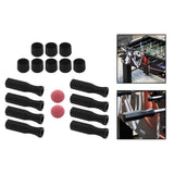 Maxbell Foosball Table Handles Non Slip Table Soccer Practical Standard Rod End Caps Red Ball