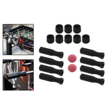 Maxbell Foosball Table Handles Non Slip Table Soccer Practical Standard Rod End Caps Red Ball