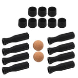 Maxbell Foosball Table Handles Non Slip Table Soccer Practical Standard Rod End Caps Orange Ball