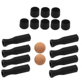 Maxbell Foosball Table Handles Non Slip Table Soccer Practical Standard Rod End Caps Orange Ball