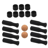Maxbell Foosball Table Handles Non Slip Table Soccer Practical Standard Rod End Caps Orange Ball