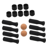 Maxbell Foosball Table Handles Non Slip Table Soccer Practical Standard Rod End Caps Orange Ball