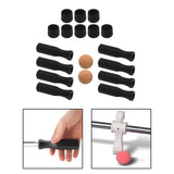 Maxbell Foosball Table Handles Non Slip Table Soccer Practical Standard Rod End Caps Orange Ball