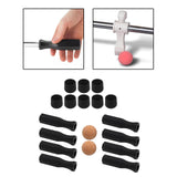 Maxbell Foosball Table Handles Non Slip Table Soccer Practical Standard Rod End Caps Orange Ball