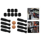 Maxbell Foosball Table Handles Non Slip Table Soccer Practical Standard Rod End Caps Orange Ball