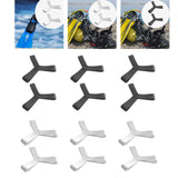 Maxbell Fin Keepers Easy Pull on Elastic Secure for Underwater Swimming Water Sports Black S 35 to 38